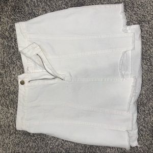 White Jean Skirt